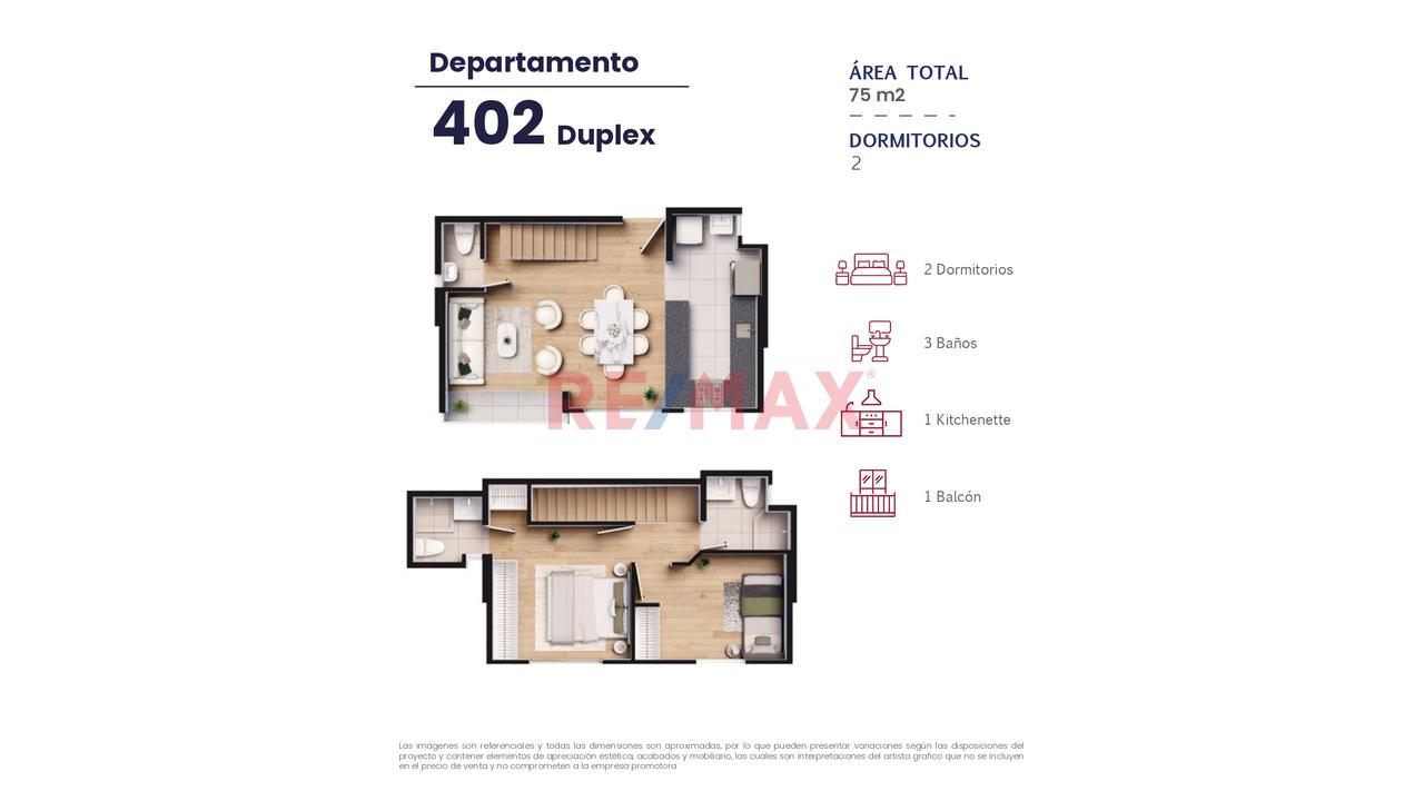 Exclusivo Dúplex En Pueblo Libre | 2 Dormitorios, 3 Baños Y Balcón - 2
