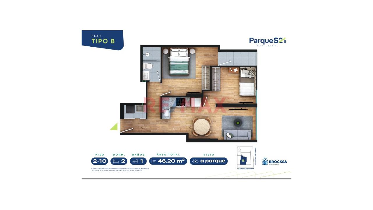 ¡Departamentos De Estreno Frente A Parque En San Miguel! | 2 Habitaciones + Vista Exterior — foto 15