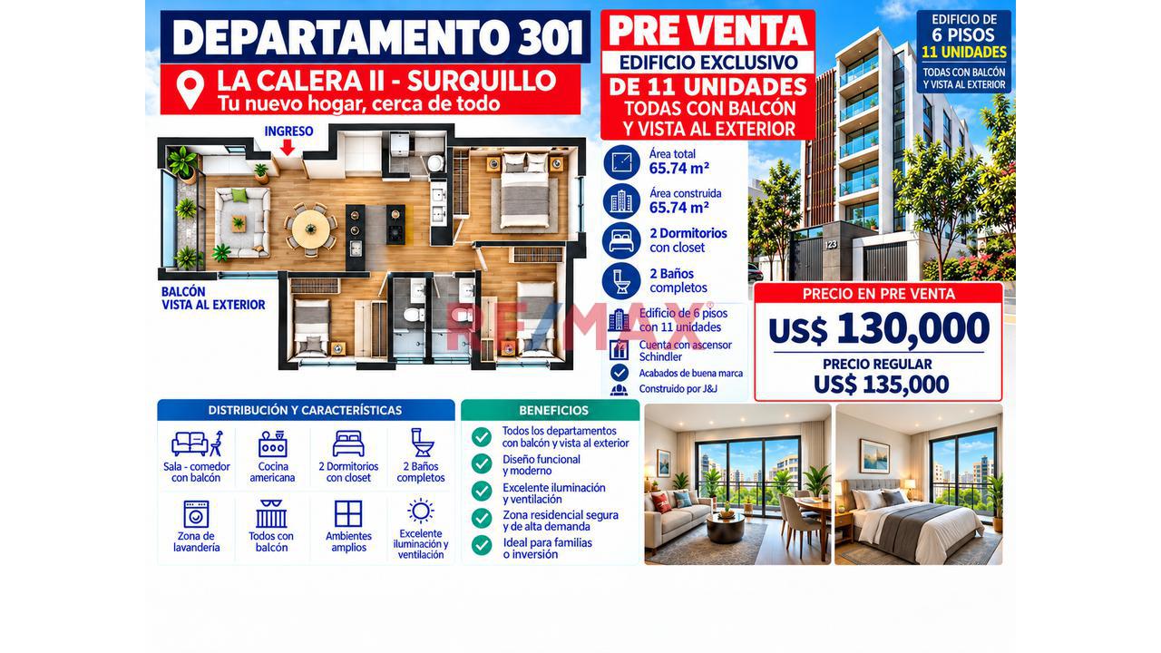 Departamento En Estreno En La Calera Ii - D.301