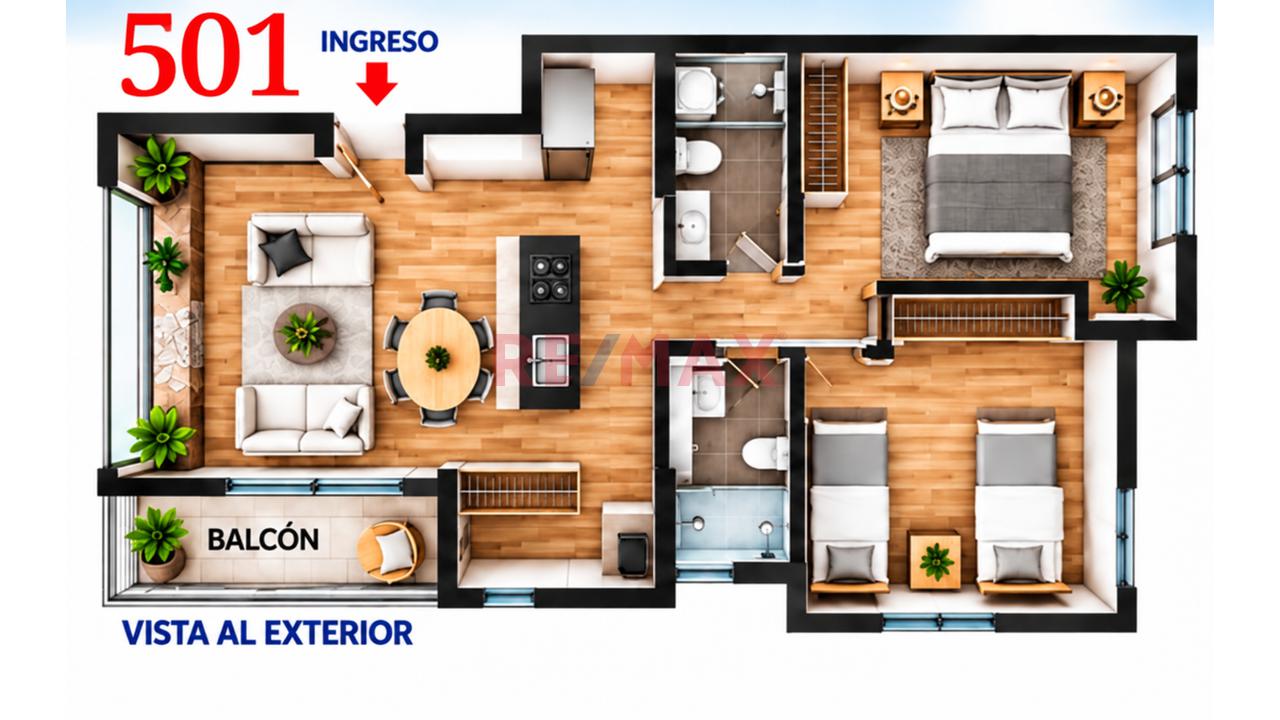 Lindo Proyecto En La Calera De La Merced Ii - Departamento 501 Área 65.74 M2 — foto 3