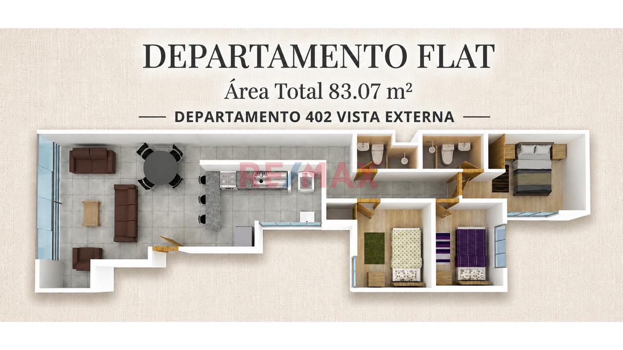 ¡Oportunidad Única! Moderno Y Céntrico Departamento En Venta En Urb. Covida – Los Olivos — foto 2