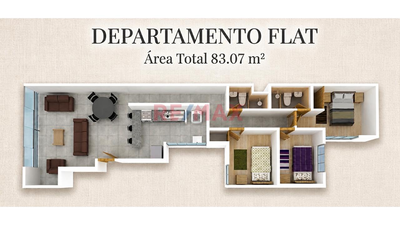 ¡Oportunidad Única! Moderno Y Céntrico Departamento En Venta En Urb. Covida – Los Olivos - 2