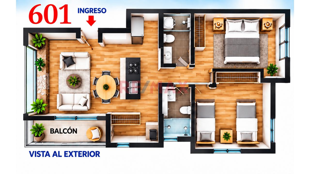 Lindo Proyecto En La Calera De La Merced Ii - Departamento 601 Área 65.74 M2 — foto 3