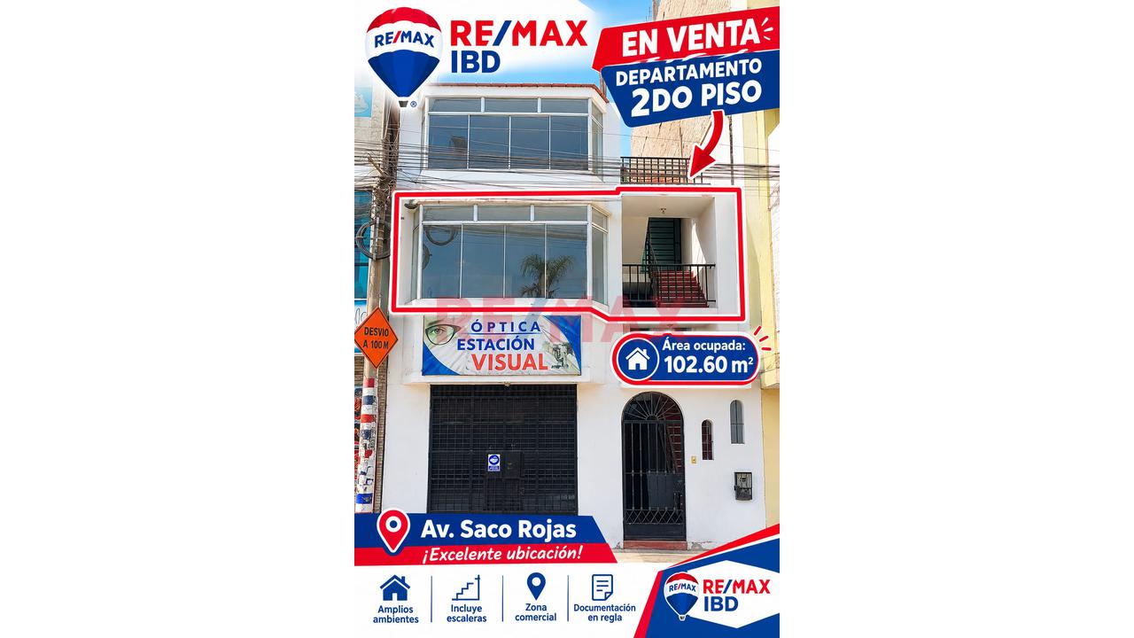 Departamento En Avenida Principal Saco Rojas - 2
