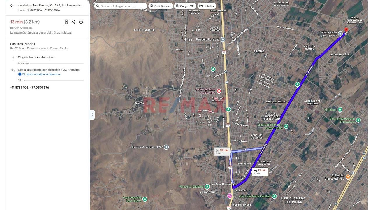 Venta Terreno Carabayllo 3,451.88M2 - 4