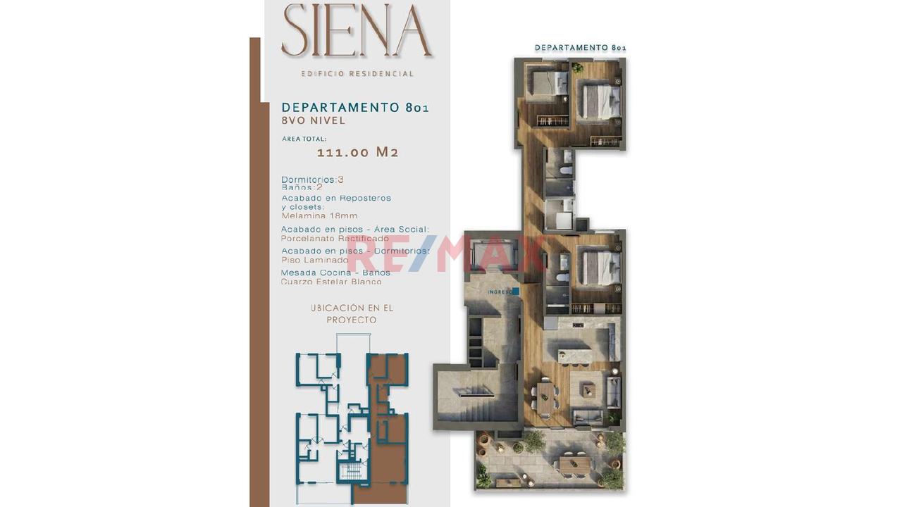 🏢✨ ¡Estrena Departamento En Proyecto Siena! Dpto 801 | 8.º Nivel - 2