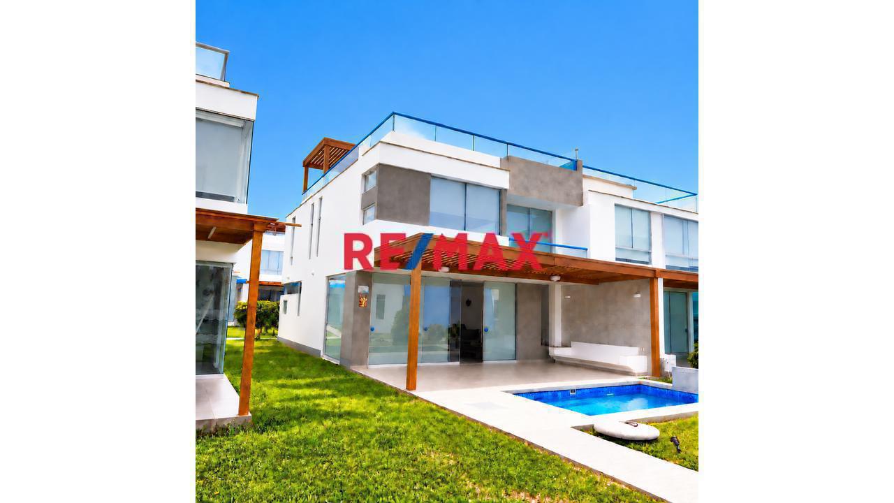 Venta Da Casa De Playa En Condominio Mallorca - Asia Con 2 Piscinas Y 2 Estacionamientos