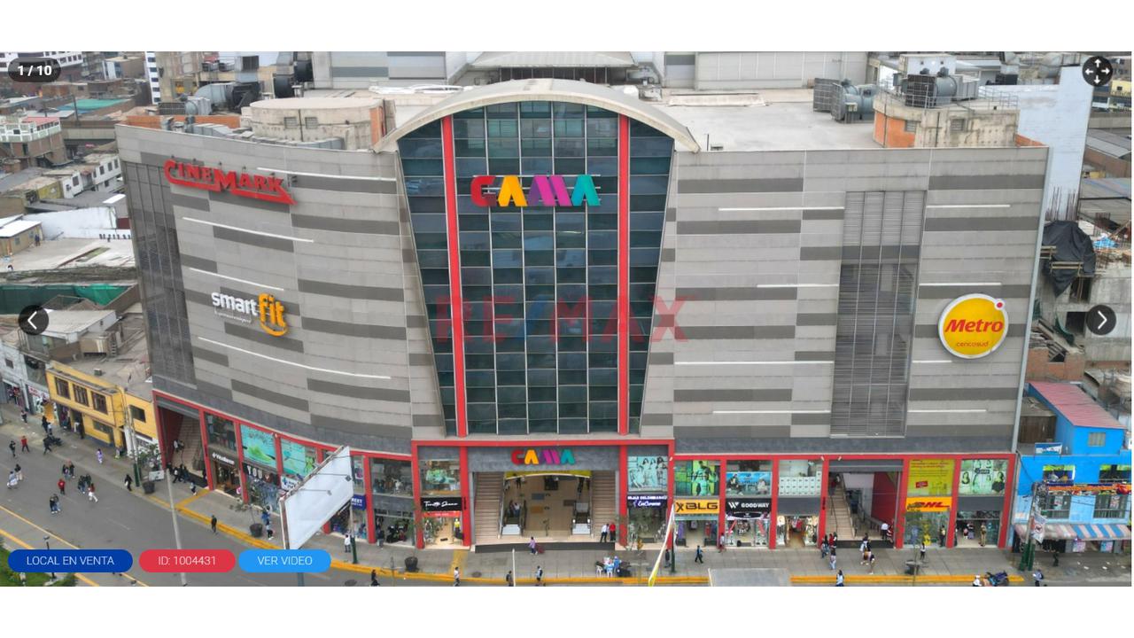 Venta De Stand En Centro Comercial Gama (Gamarra - La Victoria): U$ 48,000 (6.34M2) ** Precio De Ocasión** - 1