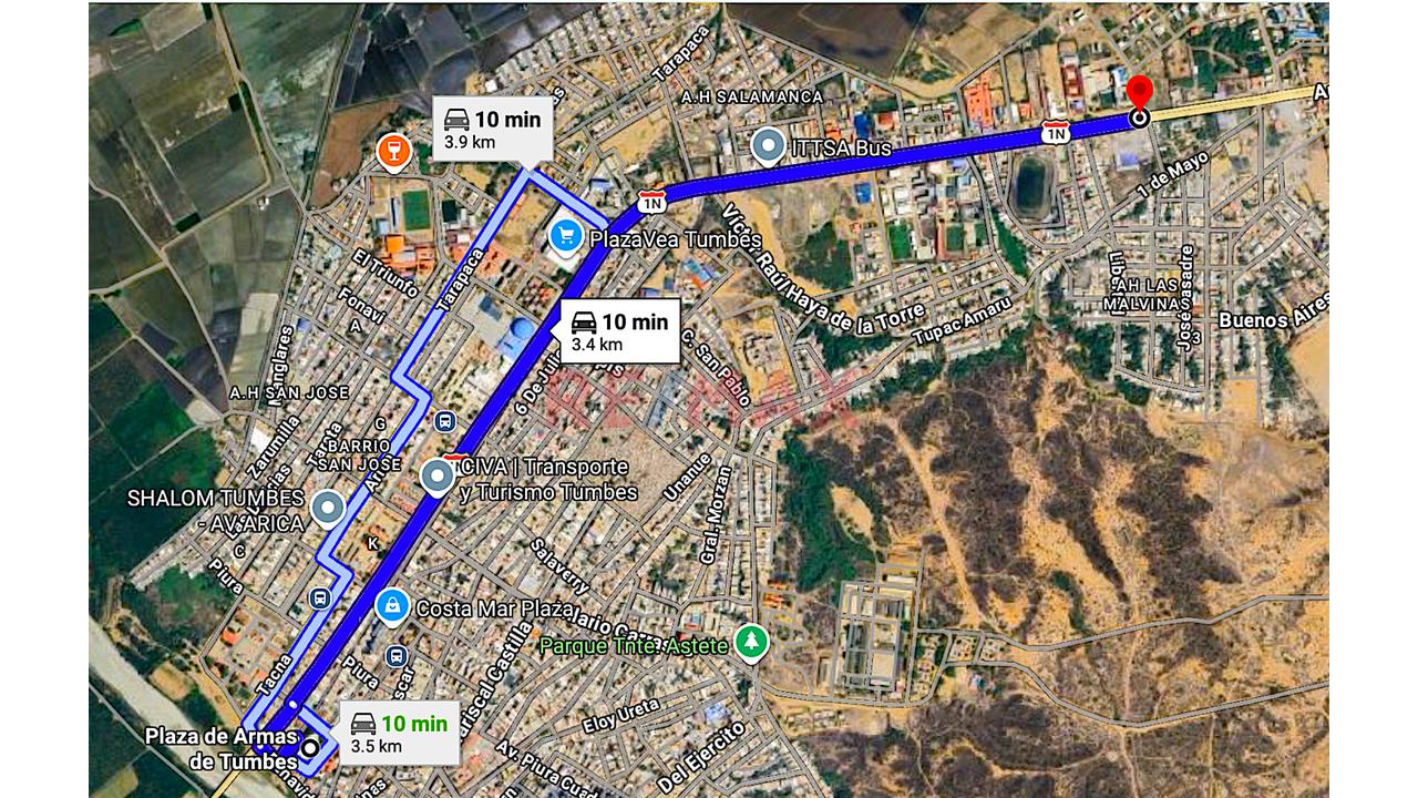 Vendo Terreno En Venta De 1,000 M² – Av Los Cedros - Esquina Con 3 Frentes | Tumbes - La Alborada - 8