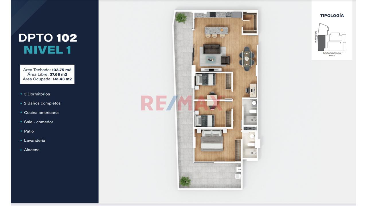 Proyecto Residencial Aura Sachaca,  Flat 102 — foto 2
