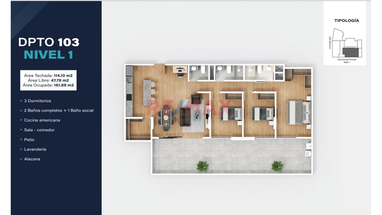 Proyecto Residencial Aura Sachaca, Flat 103 - 5