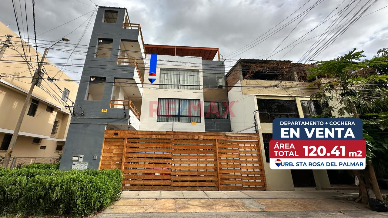 Departamento En Tercer Piso + Cochera - Urb. Santa Rosa Del Palmar (Ica)