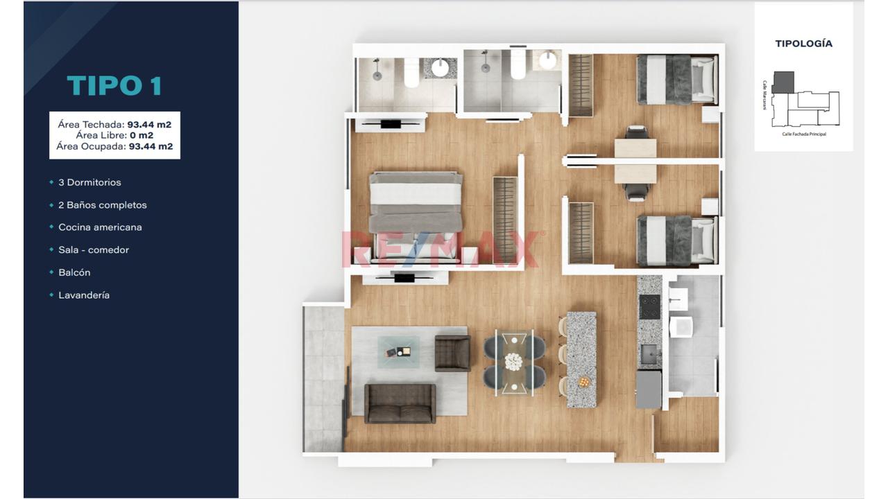 Proyecto Residencial Aura - Sachaca, Flat 201 - 3