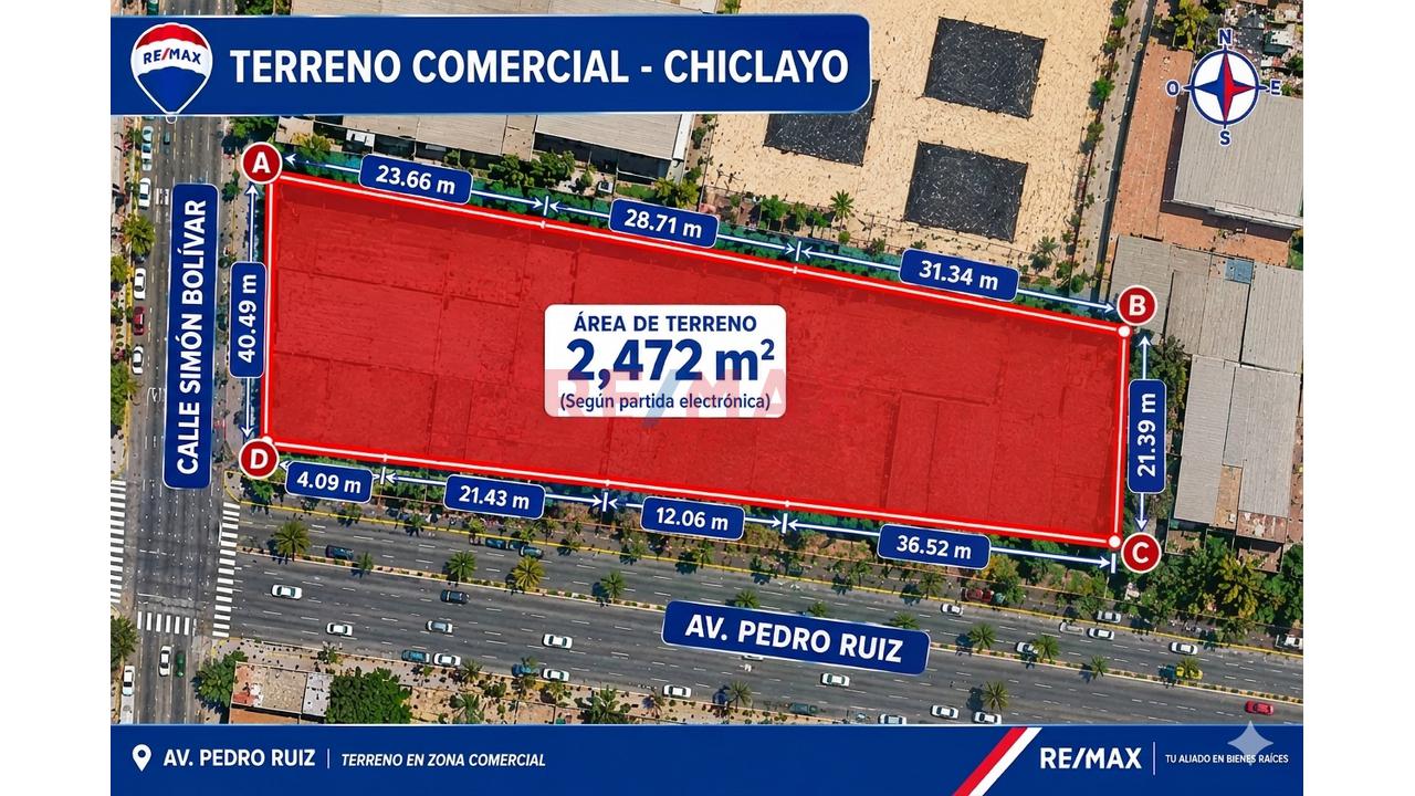 Alquilo Terreno Comercial En Esquina 📍 Av. Pedro Ruiz – Ideal Para Expansión De Marcas Y Empresas - 1