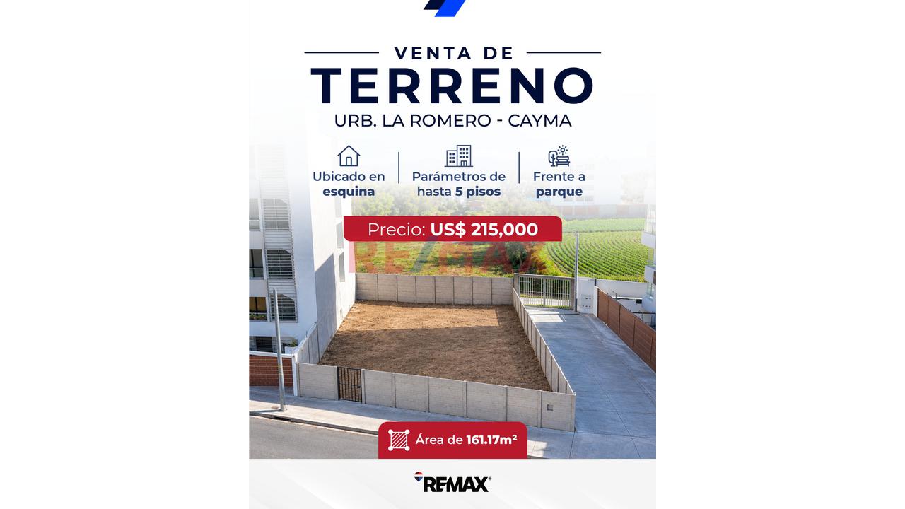 Terreno Urbano En Urb. La Romero - Cayma - 1