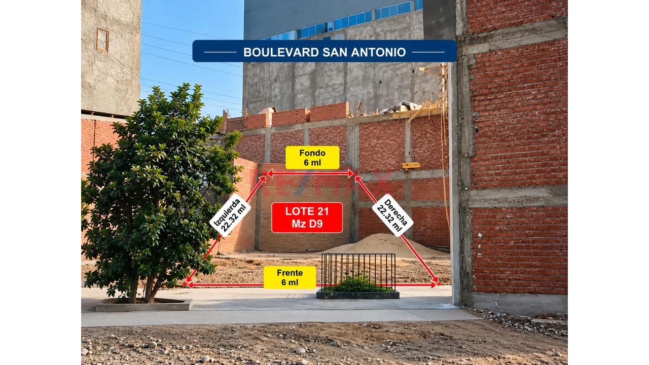 Se Vende Terreno En El Boulevard San Antonio