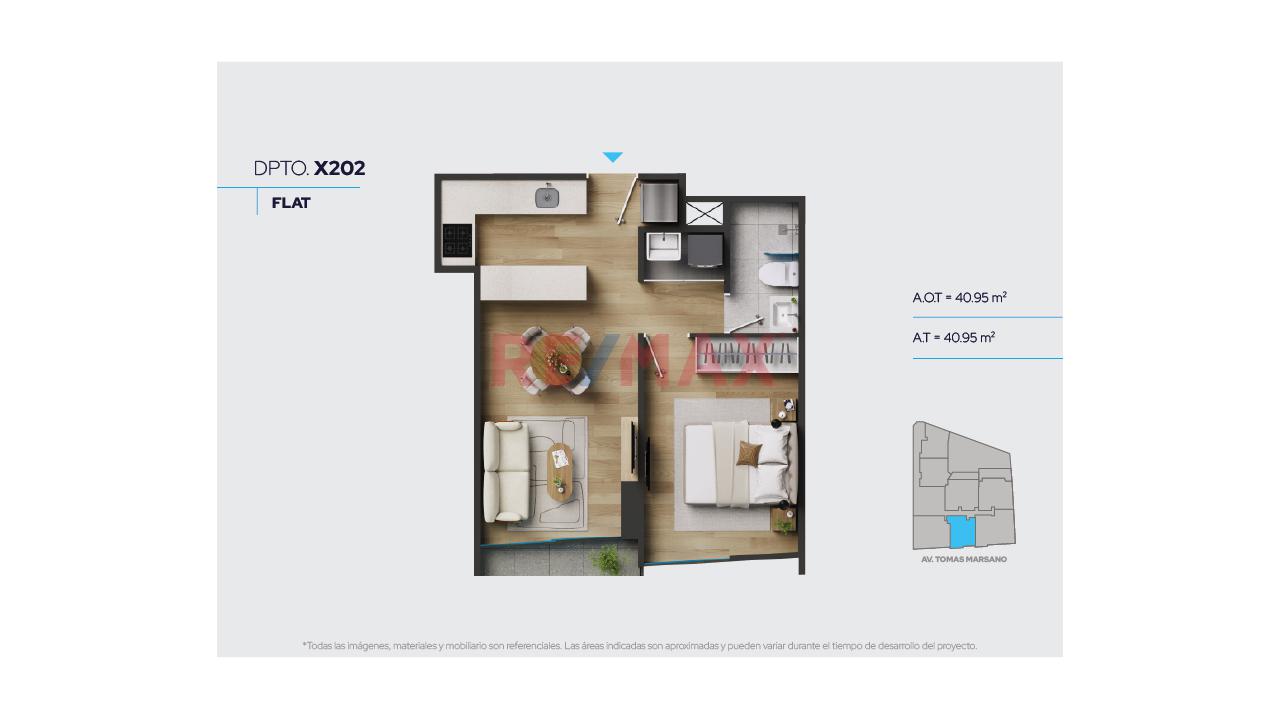 Departamento 1 Dormitorio - Venta De Estreno (Proyecto) Frente A Mall Plaza Angamos — foto 3