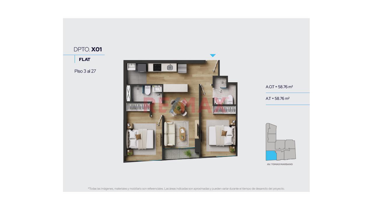 Depa 2 Dormitorios - Venta De Estreno (Proyecto) Frente A Mall Plaza Angamos — foto 2