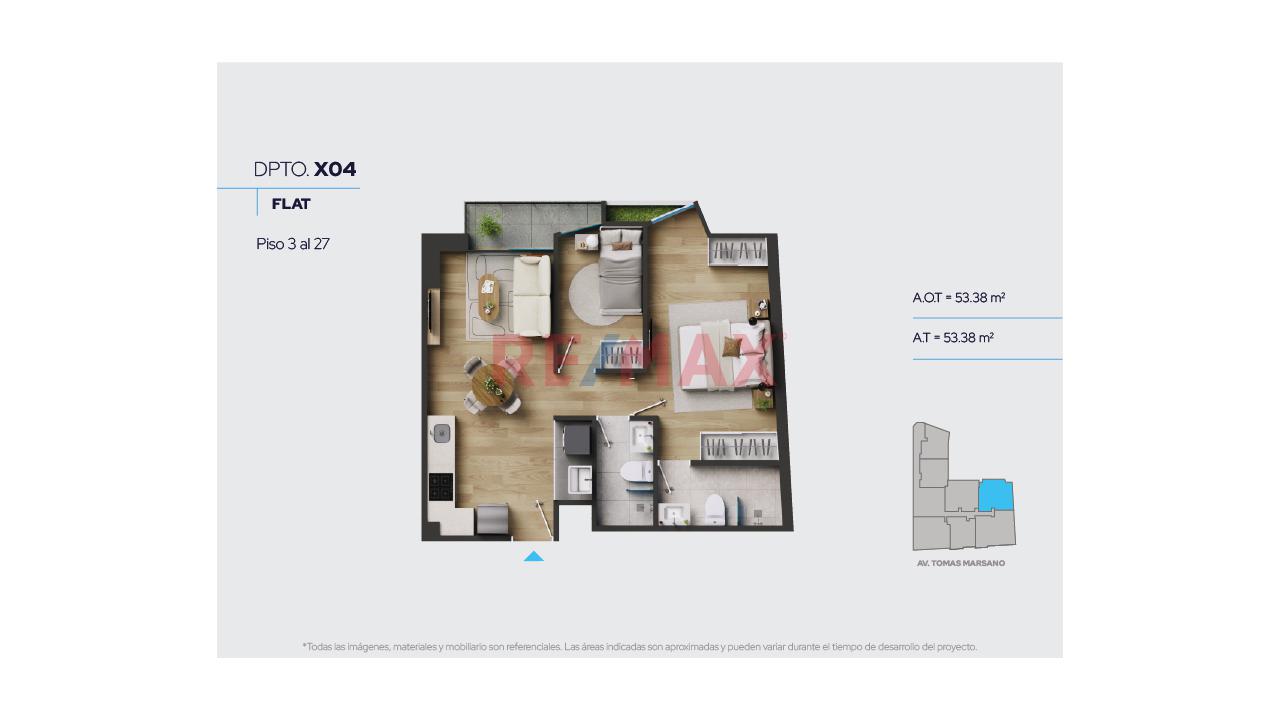 Depa 2 Dormitorios - Venta De Estreno (Proyecto) Frente A Mall Plaza Angamos — foto 2