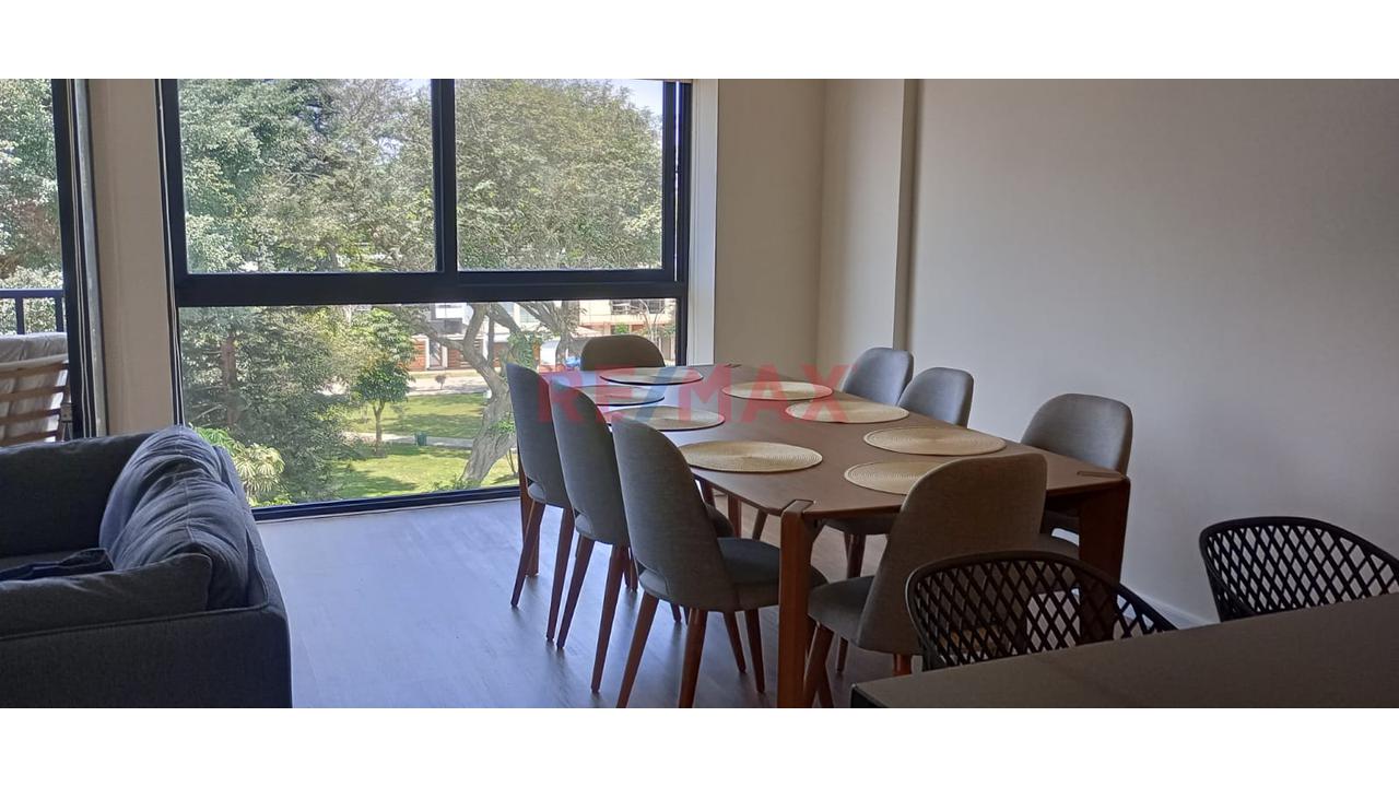 Lindo Duplex De Estreno En Alquiler Amoblado En Surco Frente A Hermoso Parque