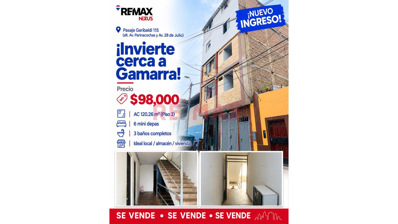 🚨💰 ¡Oportunidad De Inversión En La Victoria! 💰🚨 🏢 Se Vende 3Er Piso De 120.26 M²