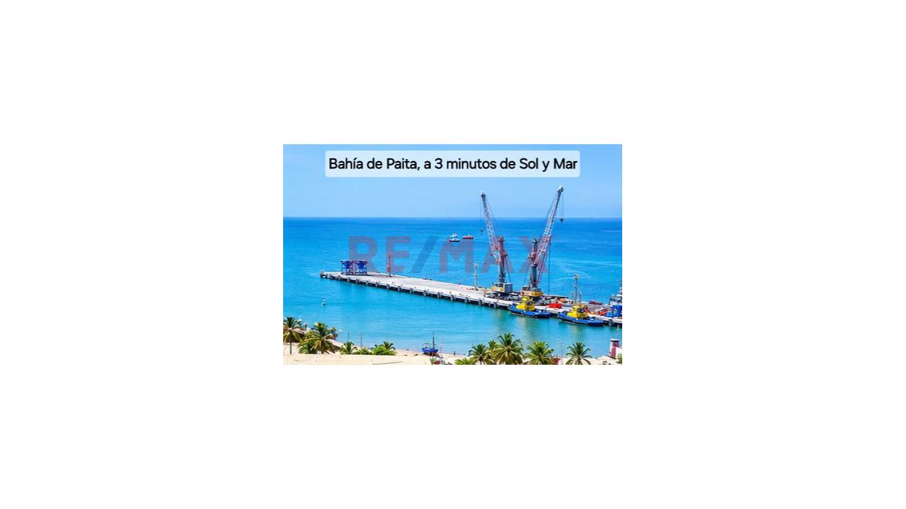😲Ocasión Lote En Venta 📐 300M2 (10 X 30) Urb. Sol Y Mar, Av. Comercial Mz. B Lote 08 Paita - 2