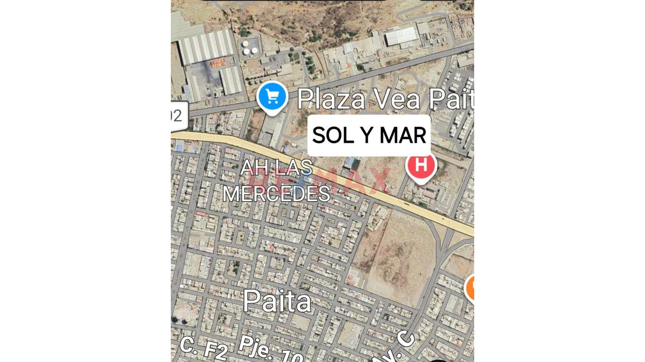 😲Ocasión Lote En Venta 📐 300M2 (10 X 30) Urb. Sol Y Mar, Av. Comercial Mz. B Lote 08 Paita - 4