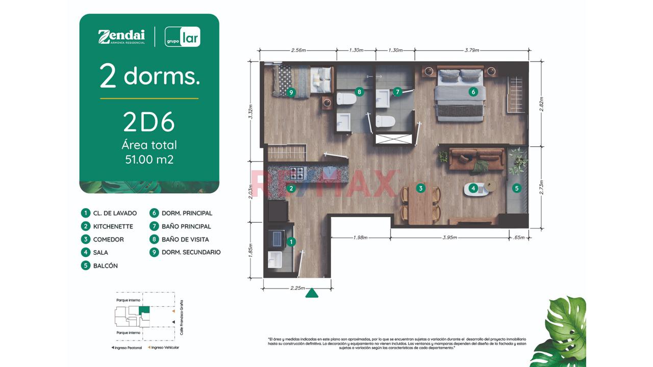 Vendo Departamento De 2 Dormitorios En Santa Catalina, En Un Proyecto Bonito Y Moderno, Con Balcón Y Buena Distribución.