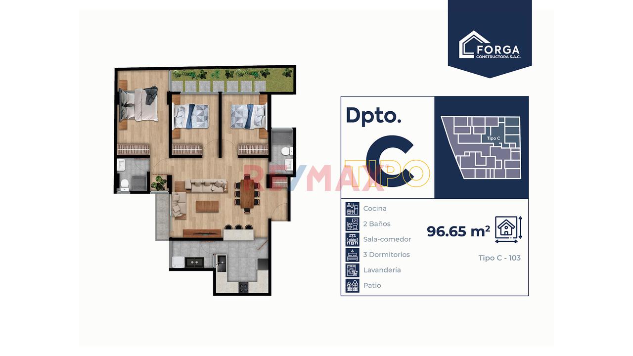 Venta Departamento De 3 Dormitorio En Mollendo — foto 2