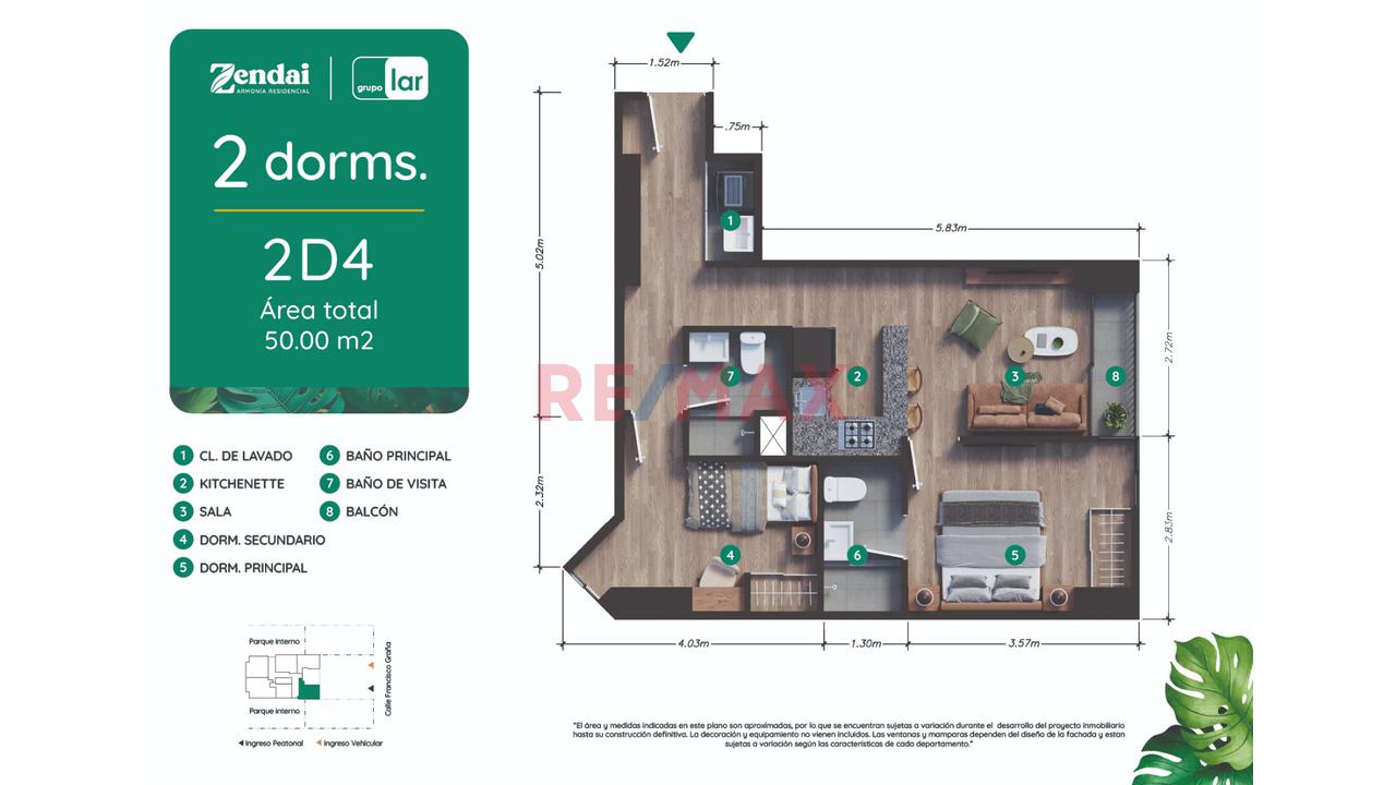 Vendo Departamento De 2 Hab. En Santa Catalina, En Una Ubicación Estratégica De Lima — foto 15