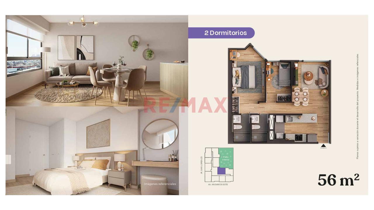 Departamento De Estreno En Surquillo Con 2 Dormitorios Cerca Al Mall Plaza Angamos