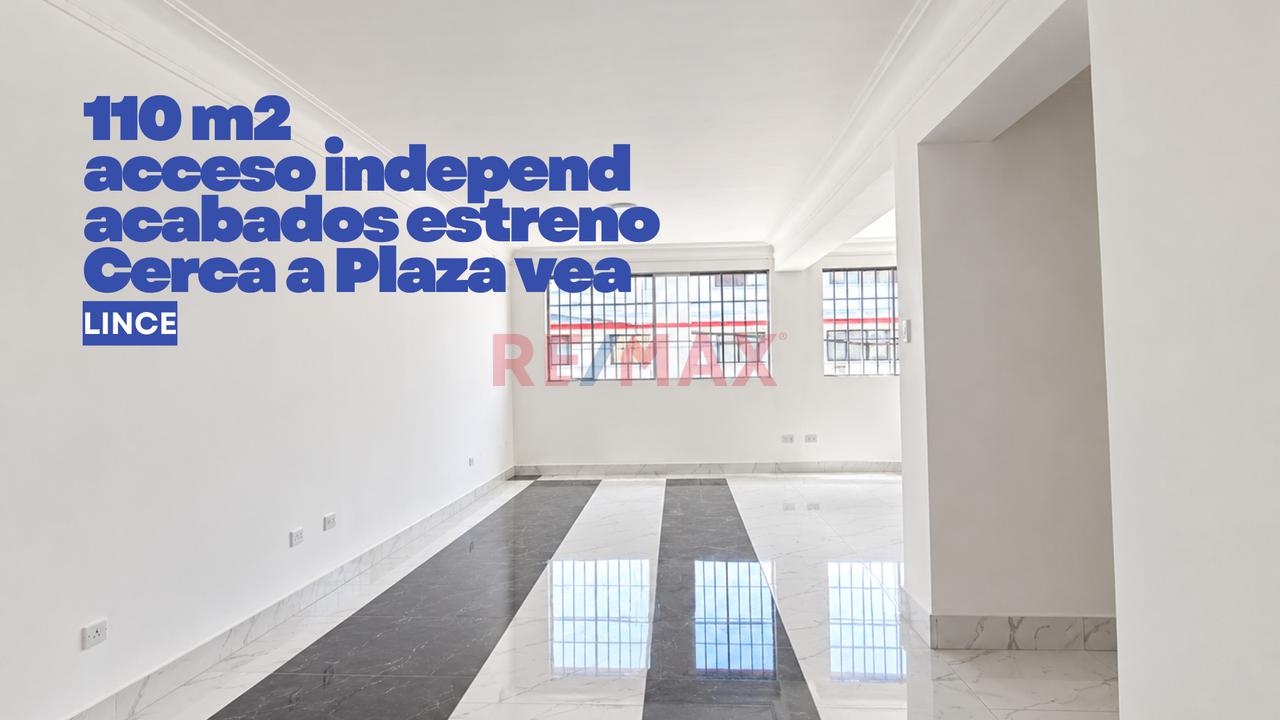 Oficina En Alquiler Lince - 110 M² - Acceso Independiente, Cerca A Plaza Vea - 1