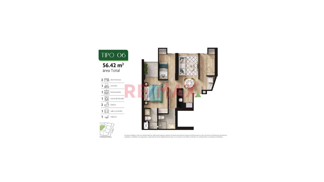 Departamento En Venta En Magdalena Del Mar | 2 Dorm+Estar | 71.79 M² | Cerca Al Circuito De Playa - 6