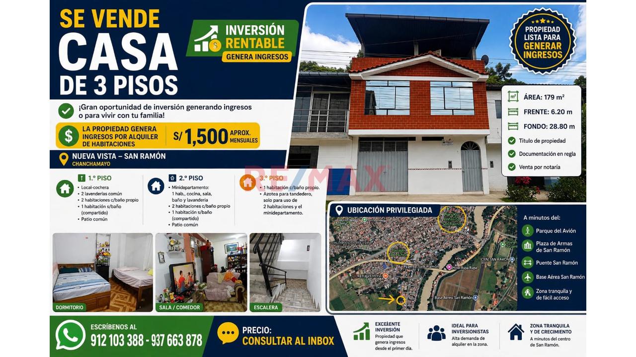 Hermosa Casa En Venta En San Ramon Tulumayo - 15