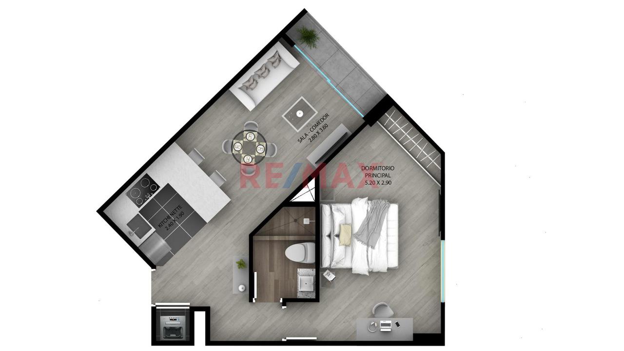 Se Alquila Hermoso Departamento 48M2-Amoblado-San Isidro — foto 6