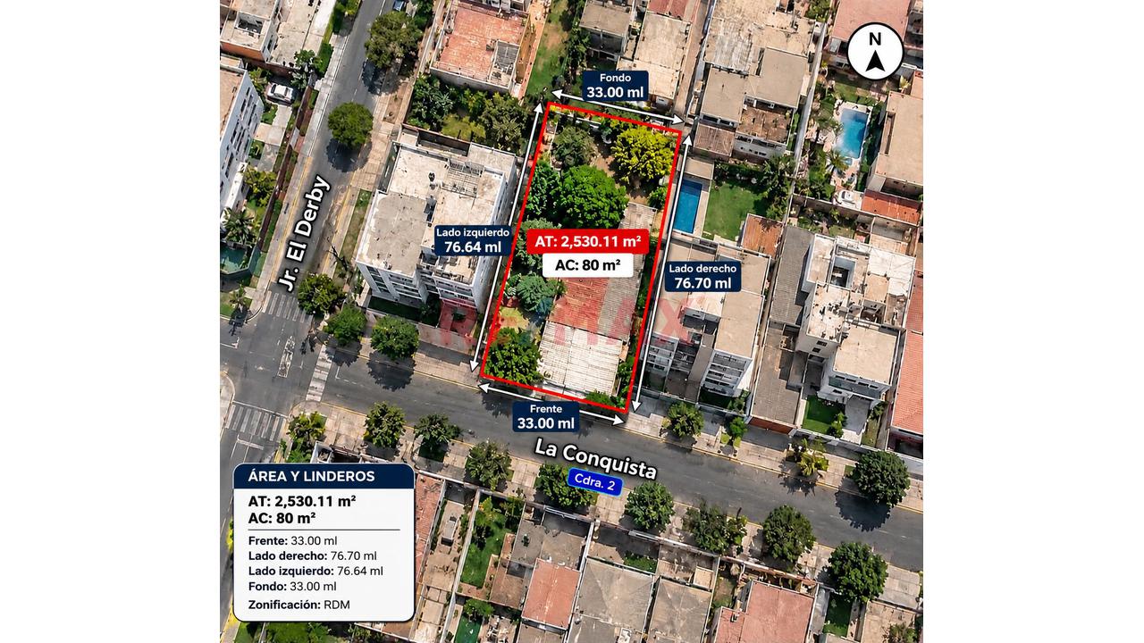 Exclusivo Terreno En Venta En El Derby De Monterrico – Surco! 💎 2,530.11 M² En Una De Las Zonas Residenciales Más Exclusivas De Lima ✨ Oportunidad Para Inversionistas Y Desarrolladores Inmobiliarios - 8
