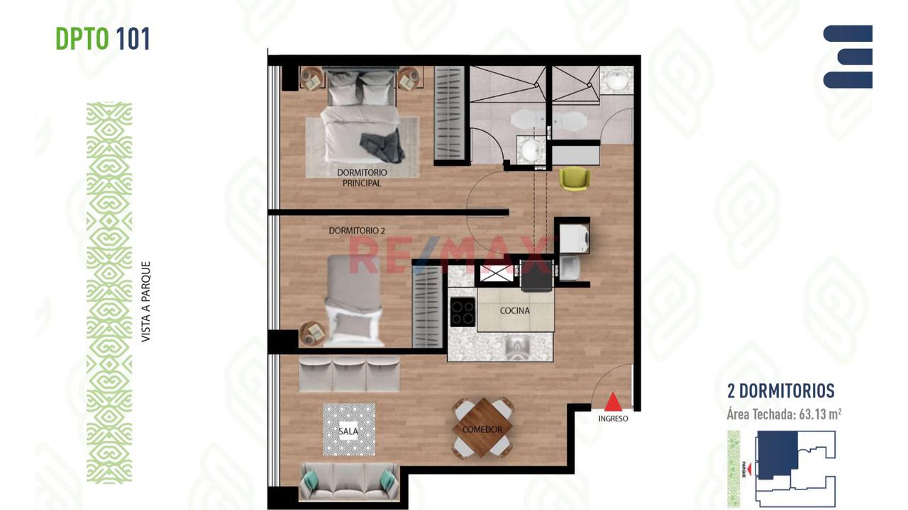 Departamento Flat 63.13 Estreno En Surco - 4