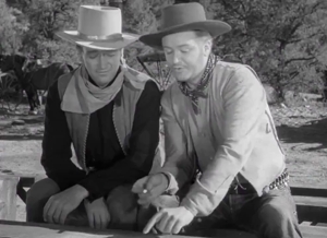 A video clip called There are two mushroom bluffs right at the head of the valley.