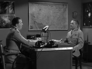 A video clip called I understand, Colonel, you've been on tap for many of our saucer attacks.