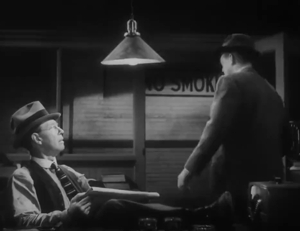 A video clip called We interrupt this program of dinner music to bring you a special broadcast... in the interest of the re-election of District Attorney Walter .P O'Neil.