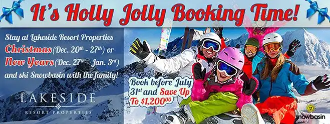 hero image for blog Holly Jolly Booking Time - Lakeside Snowbasin Reservations 