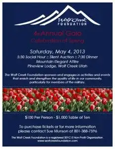 hero image for blog Wolf Creek Foundation 4th Annual Gala Celebration of Spring