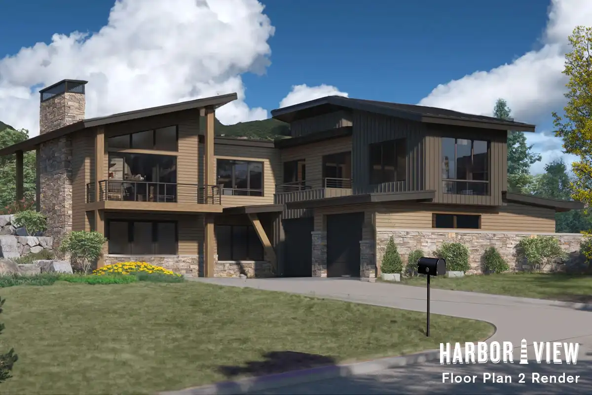 Artistic rendering of Harbor View floor plan 2.