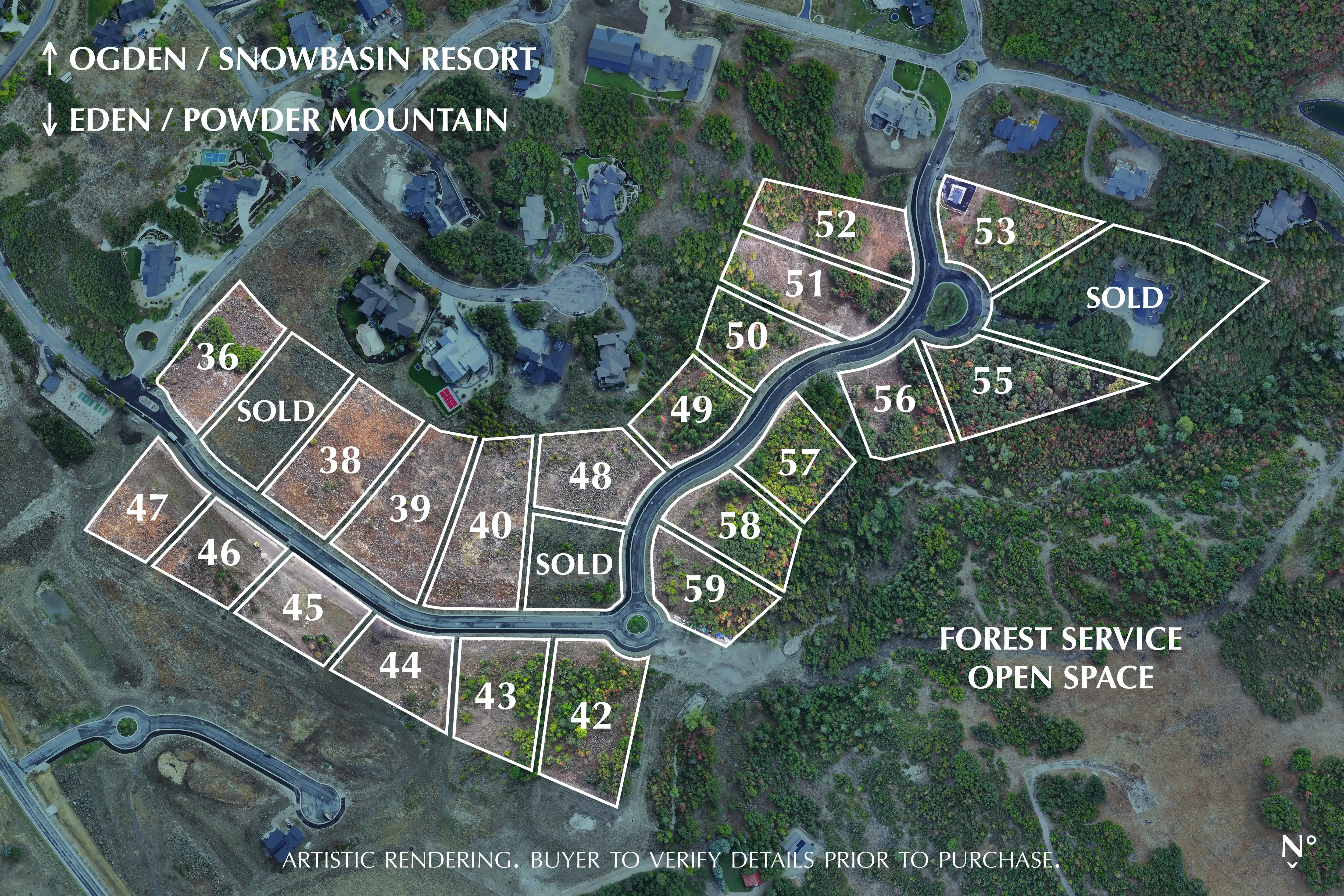 Pineview Overlook Plat Map Rendering