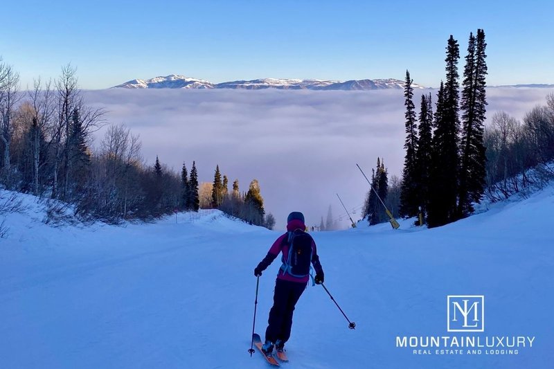 Skiing at Snowbasin