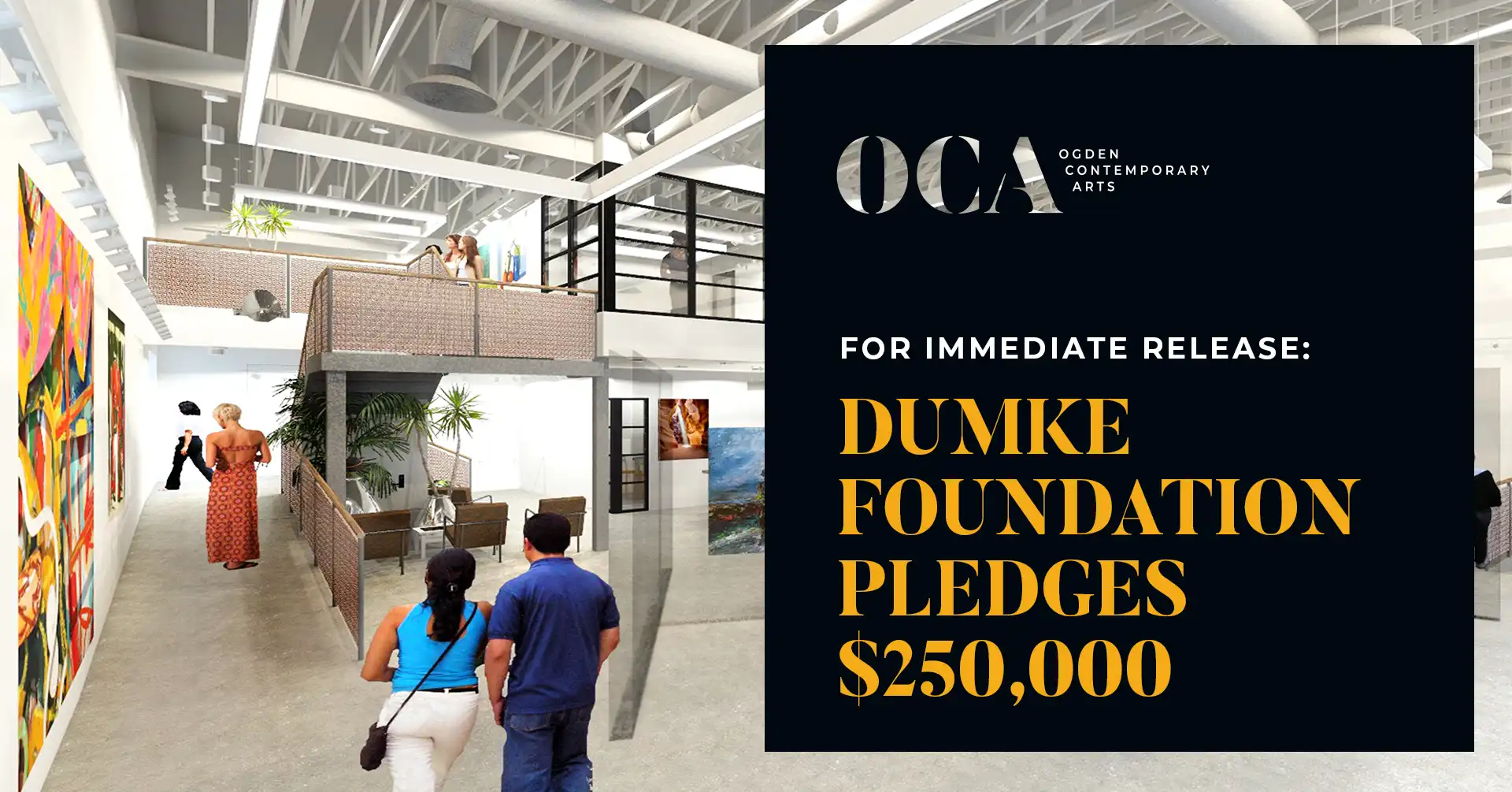 hero image for blog Dumke Foundation Pledges $250,000 for Ogden Contemporary Art Center