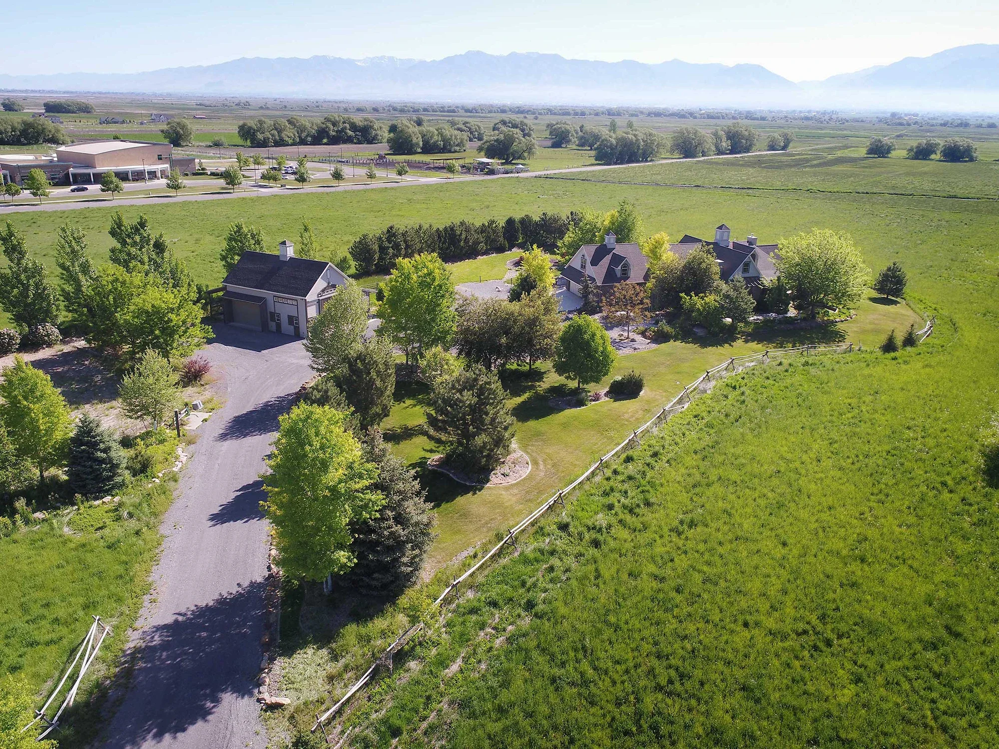 A house with large acreage in Mendon, Utah.