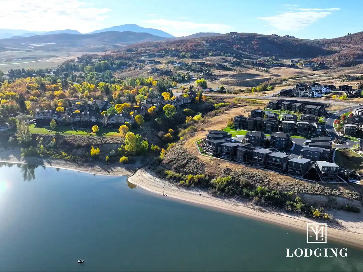 Lakeside Resort Properties on a brisk fall afternoon.