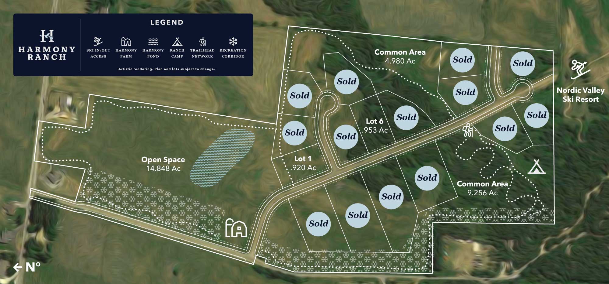 Harmony Ranch Plat Map