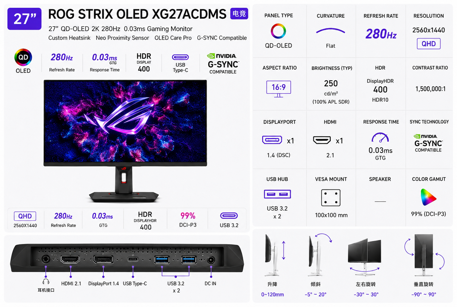 ASUS ROG Strix OLED XG27ACDMS